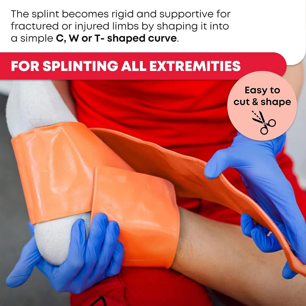Emergency Aluminum Splint Roll (11×46cm) – Reusable Moldable First Aid Support for Fractures & Injuries Trekker Essentials