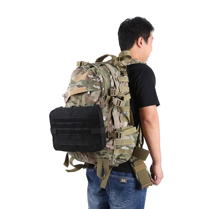 Tactical MOLLE Medical Pouch – EDC First Aid Utility Bag for Camping, Hiking & Emergency Use Trekker Essentials