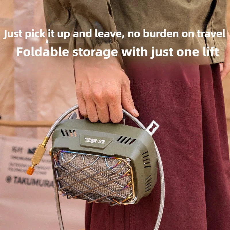Portable Infrared Propane Heater | 3500W Split Gas Stove for Camping & Outdoor Windproof Heating