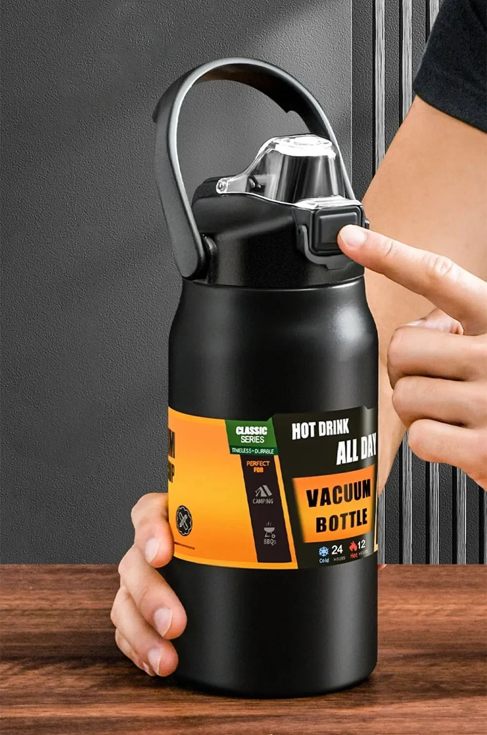 1500ml Stainless Steel Thermal Tumbler | Vacuum Insulated Travel Mug with Straw for Hot & Cold Drinks