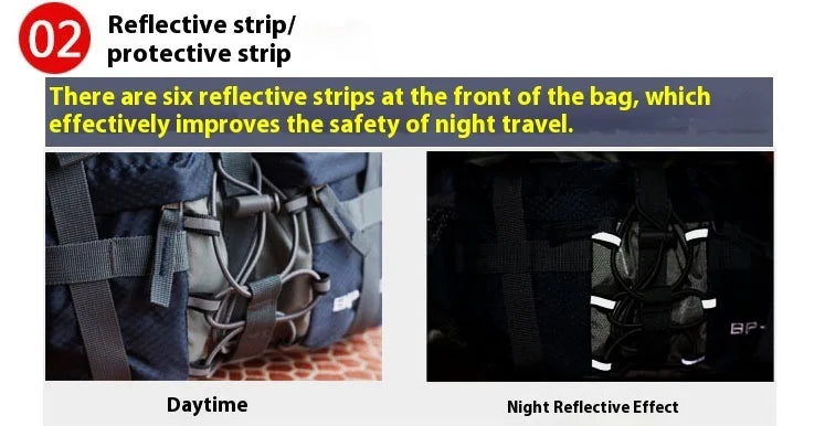 Hiking Waist Bag Outdoor Cycling Waterproof Backpack Reflective Strip Sports Fanny Pack Camping Nylon Hunting Accessor Trekker Essentials