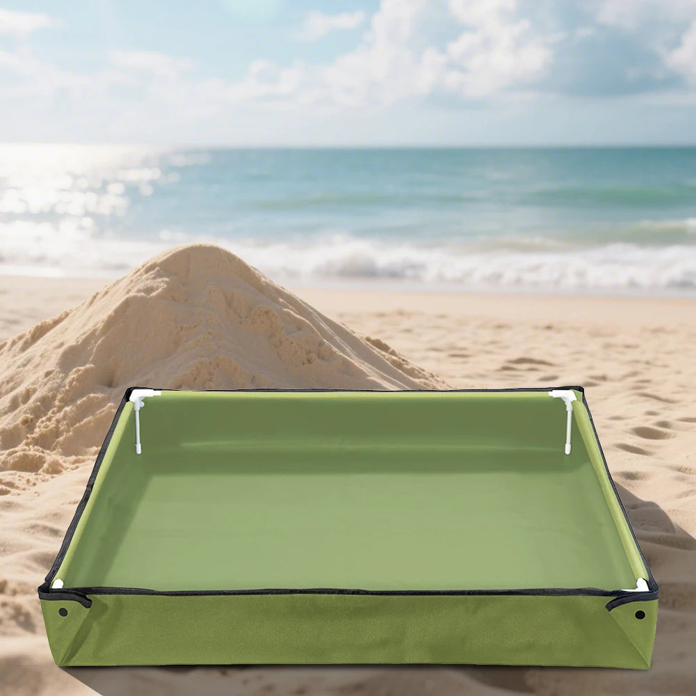 Portable Shower Tray & Floor Base: 80cm Foldable Camping Shower Pan & Pet Bath Basin