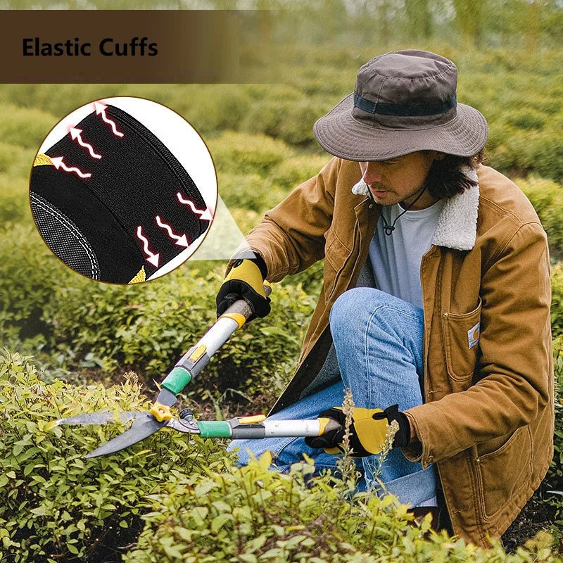 Outdoor Gloves Sports Full Finger Cowhide Rock Climbing Downhill Hiking Anti Slip Wear Resistant Ride Gloves Trekker Essentials
