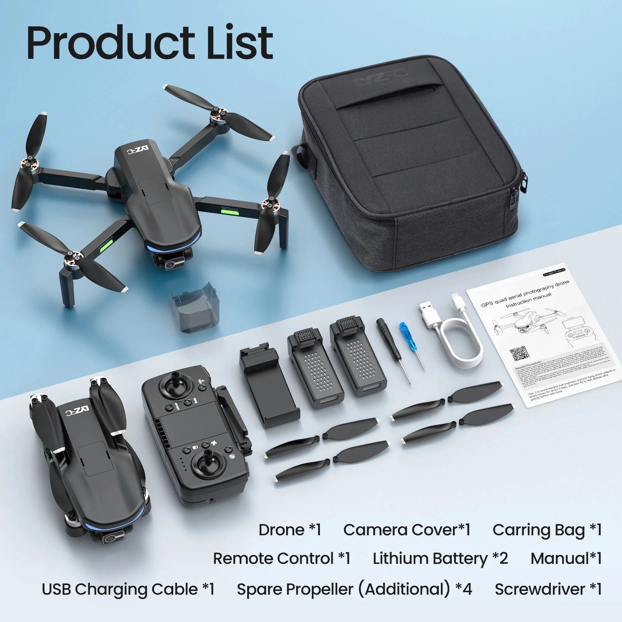 NBD GPS Drone with 4k Camera for Adults 5G WiFi Transmission EIS Technology Camera Brushless Motor Professional Drone Trekker Essentials