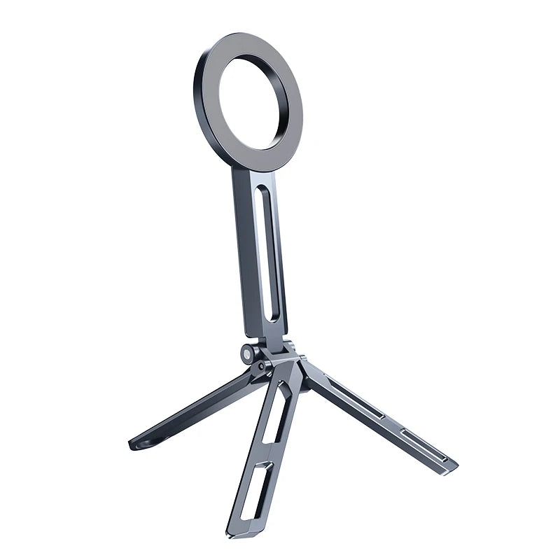 Magnetic Phone Tripod Stand - 360° Foldable Holder for iPhone & Android