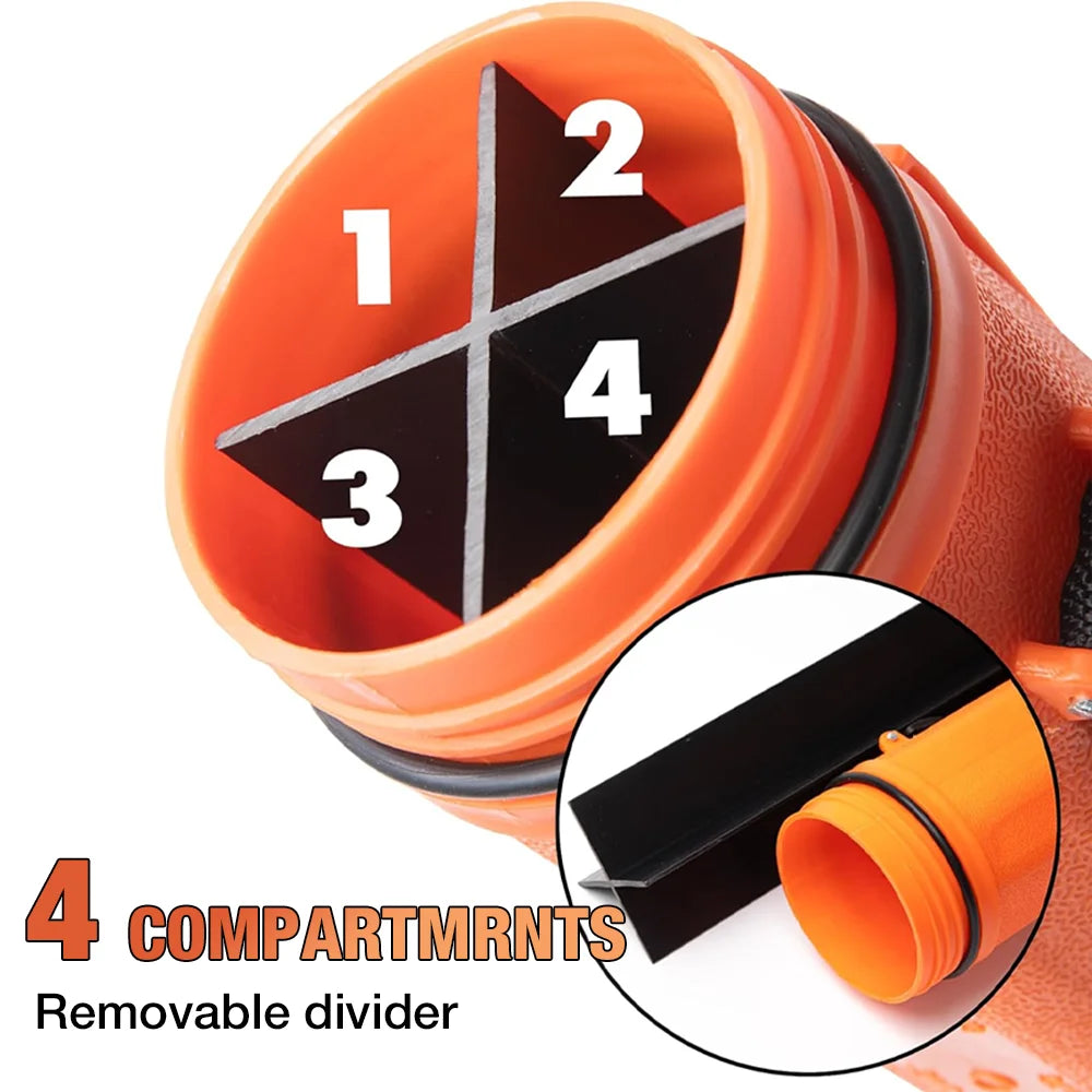 Heavy-Duty Moisture-Proof Welding Electrode Storage Tube with Belt Clip & Internal Dividers