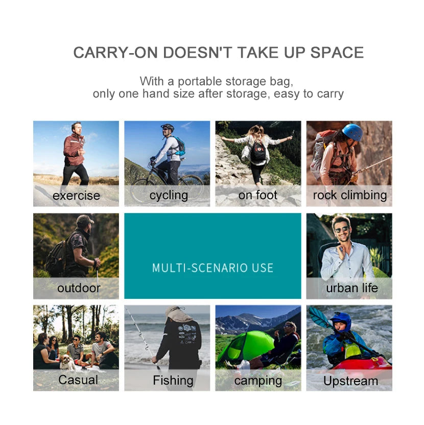 Camping Jacket Unisex Waterproof Windbreaker with UV Protection – Quick Dry Outdoor Jacket for Hiking, Fishing & Cycling Trekker Essentials