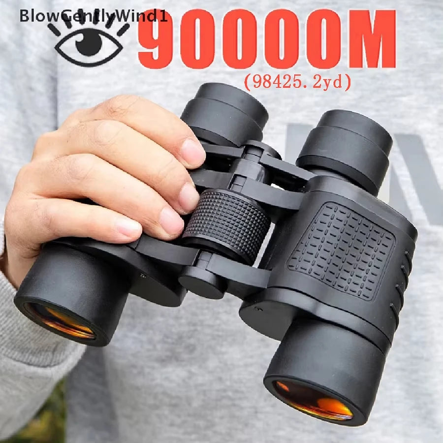 HD Portable Binoculars Professional 80X80 High Magnification Binoculars for Hunting Outdoor Camping Hiking Trips Lightweight Trekker Essentials