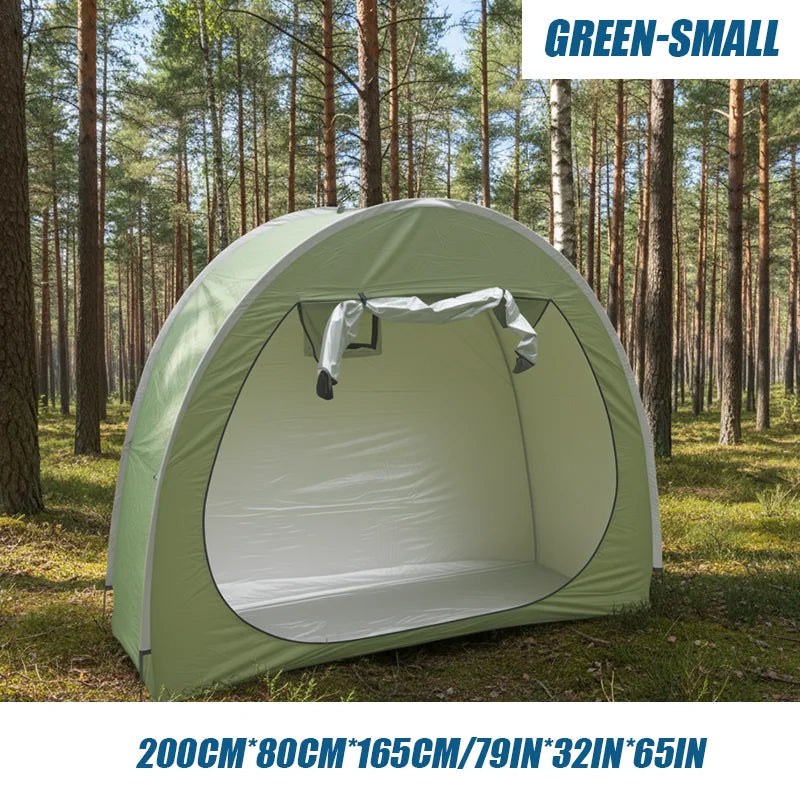 Portable Bike Shelter Storage Tent – Aluminum Alloy Frame, Oxford Fabric, Weatherproof Bicycle Cover Trekker Essentials