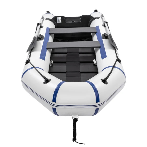 10ft Heavy-Duty Inflatable Boat with Hard Deck, 330kg Capacity for Fishing & Recreation