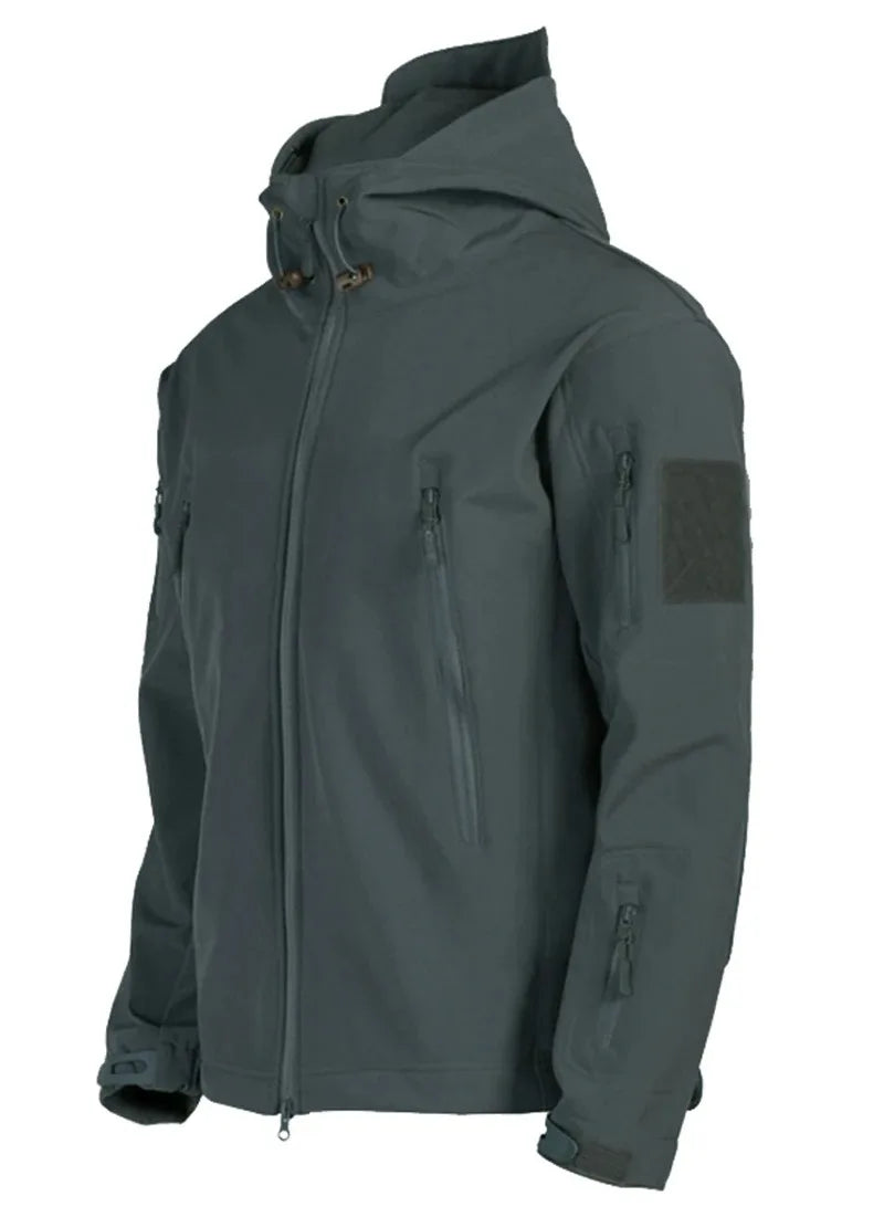 Men’s Tactical Hooded Jacket – Waterproof Softshell Military Utility Bomber for Outdoor & Casual Wear Trekker Essentials