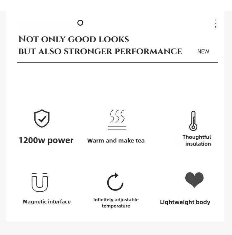 Portable 1200W Outdoor Gas Heater Stove – Smokeless Camping & Picnic Heater