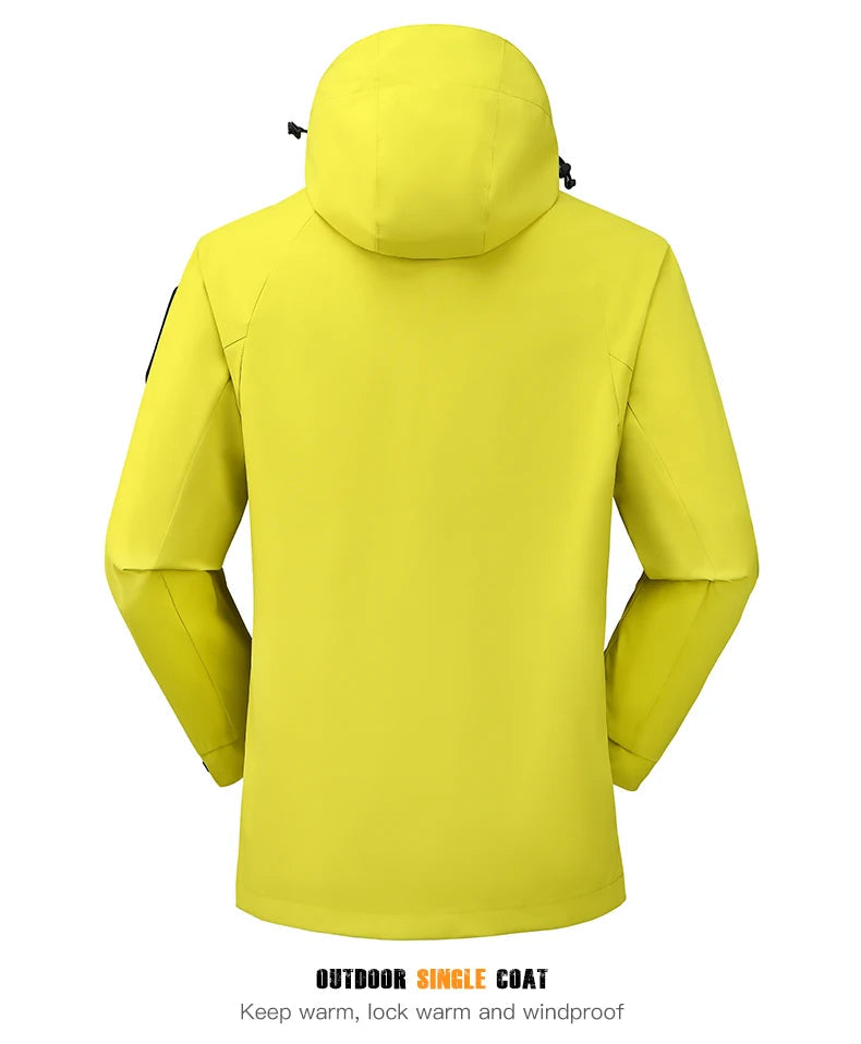 LNGXO Unisex Waterproof Outdoor Jacket Windbreaker Rain Coat for Climbing Hiking Camping Trekking Men Women Windproof Breathable Trekker Essentials