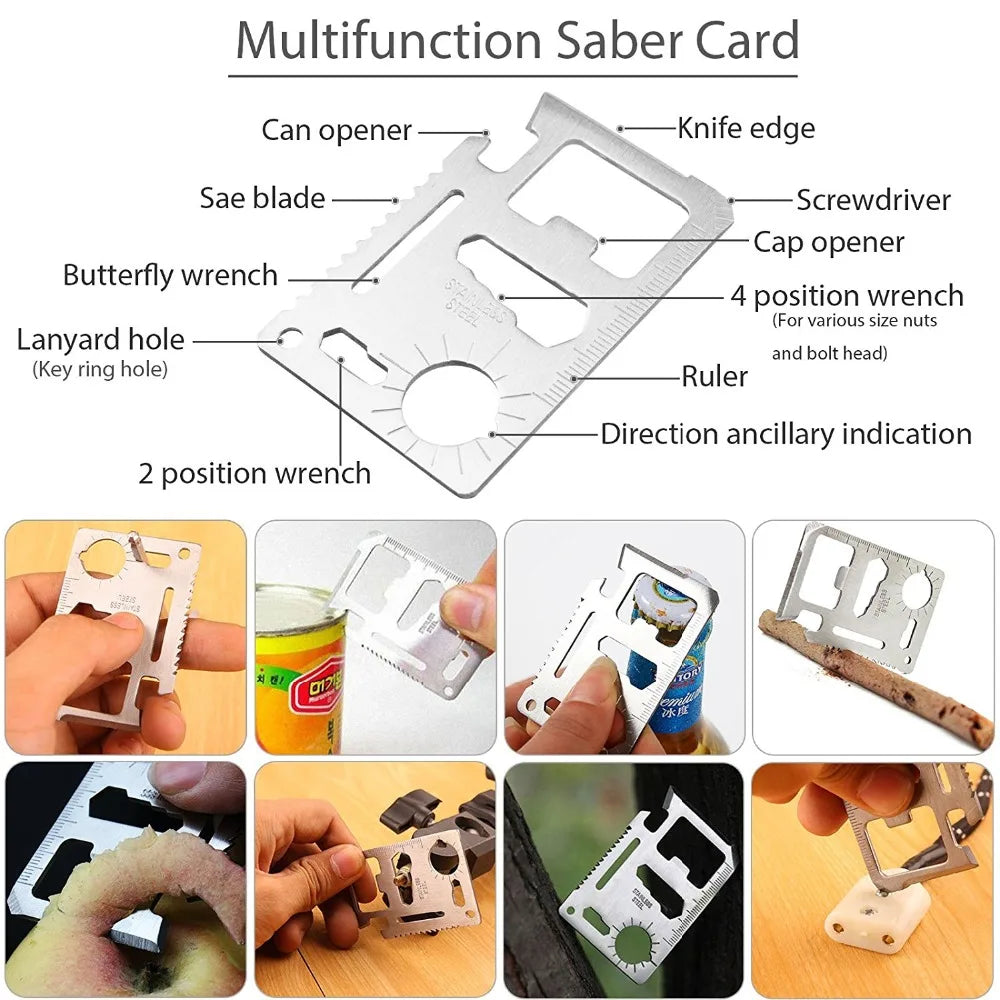 Survival Kit Emergency Set – Multi-Tool Outdoor Camping & First Aid Gear for Hiking, Travel & Wilderness Trekker Essentials