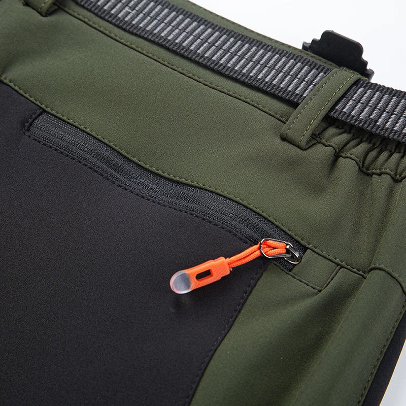 Men’s Waterproof Fleece Hiking Pants – Winter Windproof Soft Shell Outdoor Trousers for Trekking, Camping & Skiing Trekker Essentials