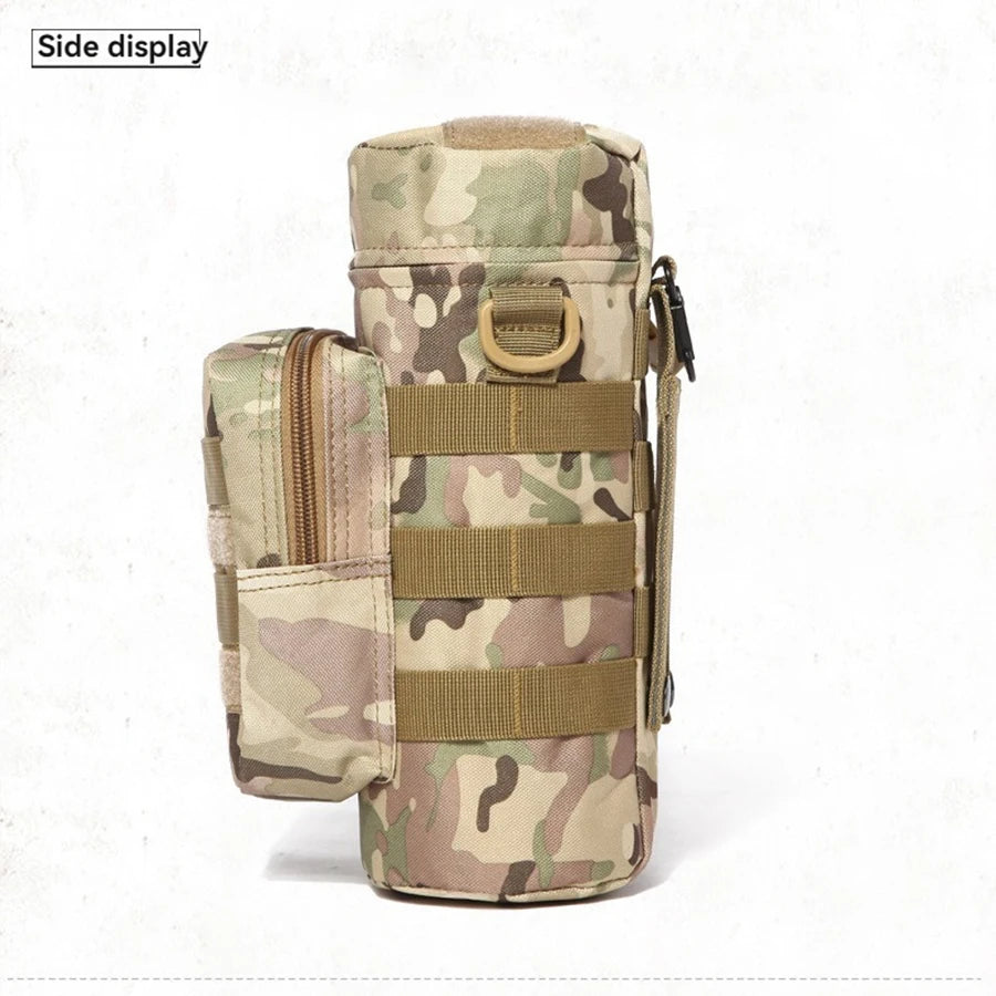 Tactical MOLLE Water Bottle Pouch - Hydration Carrier for Outdoor Adventures