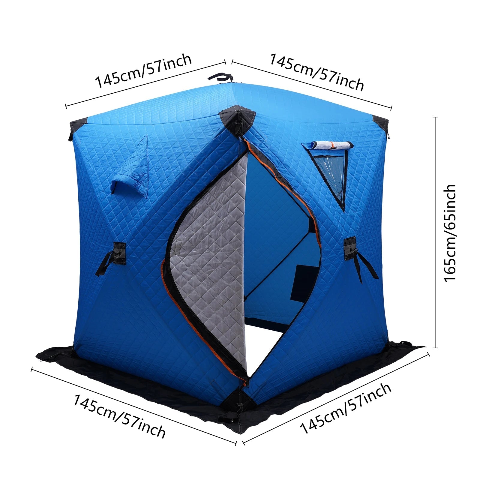 Insulated Ice Fishing Tent for 1–2 Persons – Portable Thermal Shelter Windproof Winter Camping Tent Trekker Essentials