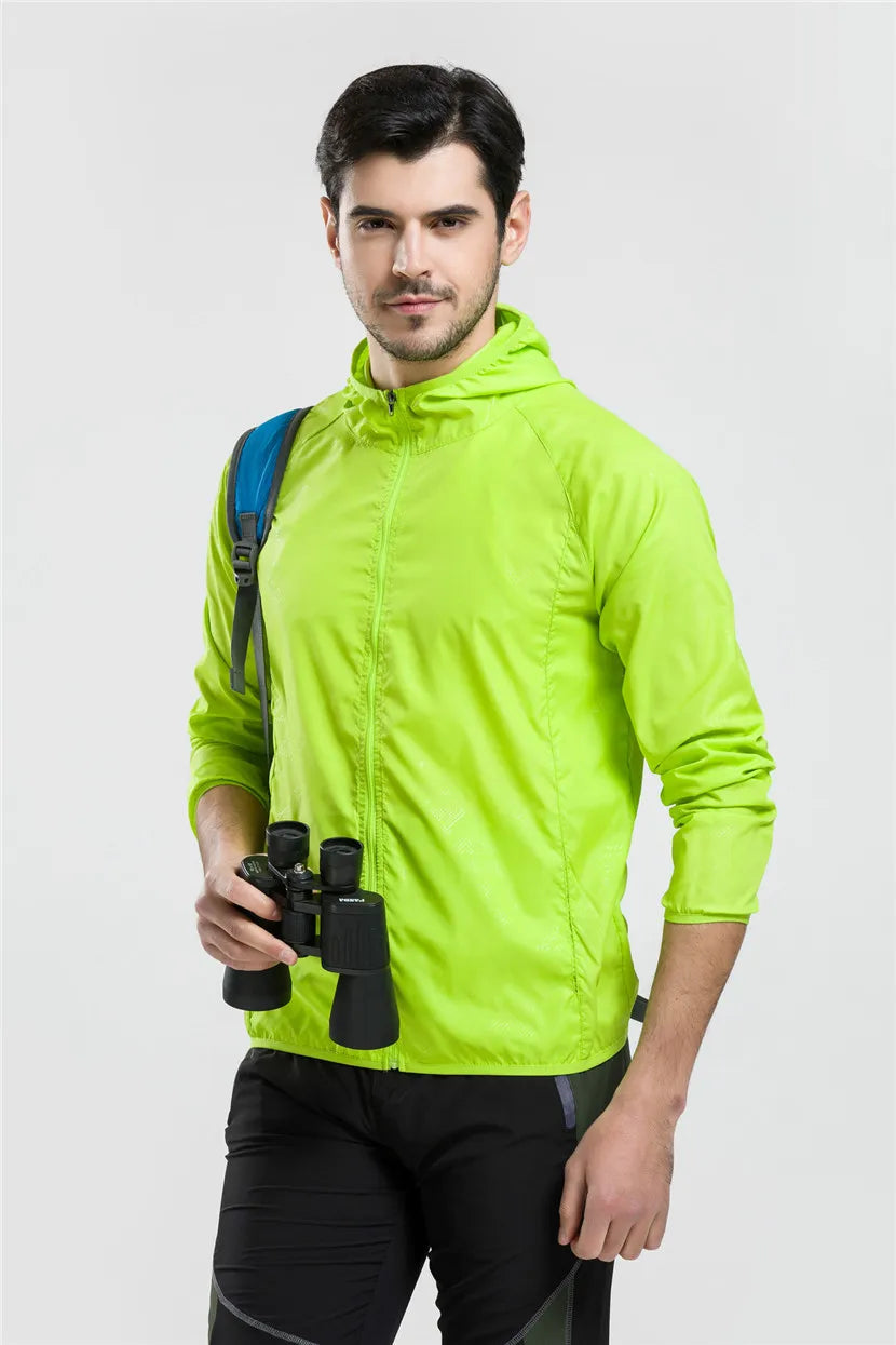 Camping Jacket Unisex Waterproof Windbreaker with UV Protection – Quick Dry Outdoor Jacket for Hiking, Fishing & Cycling Trekker Essentials