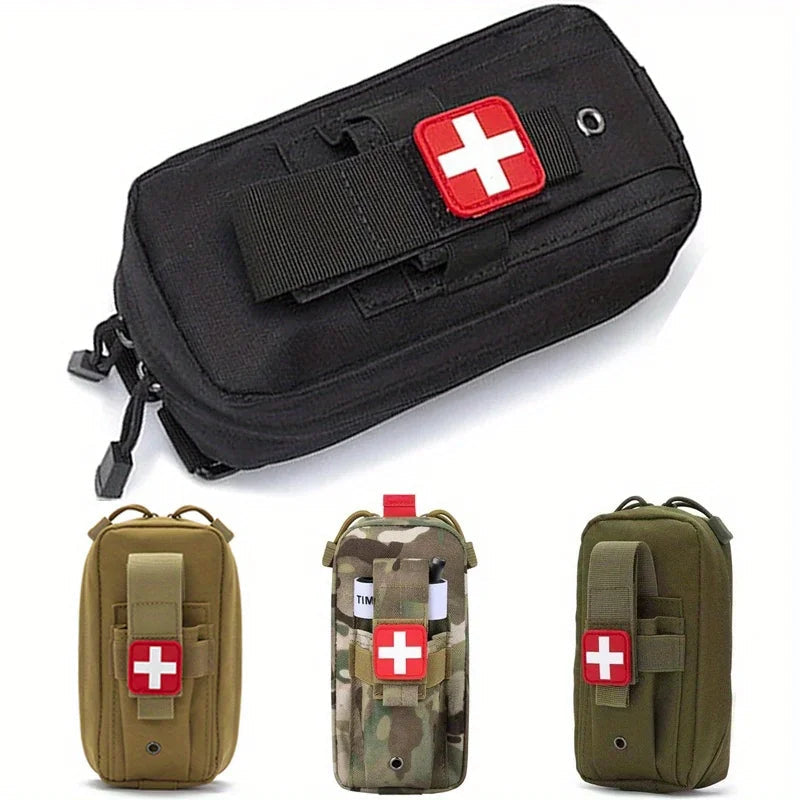 Tactical First Aid Kit with Tourniquet – MOLLE Emergency Medical Pouch for Camping, Hiking & Survival Trekker Essentials