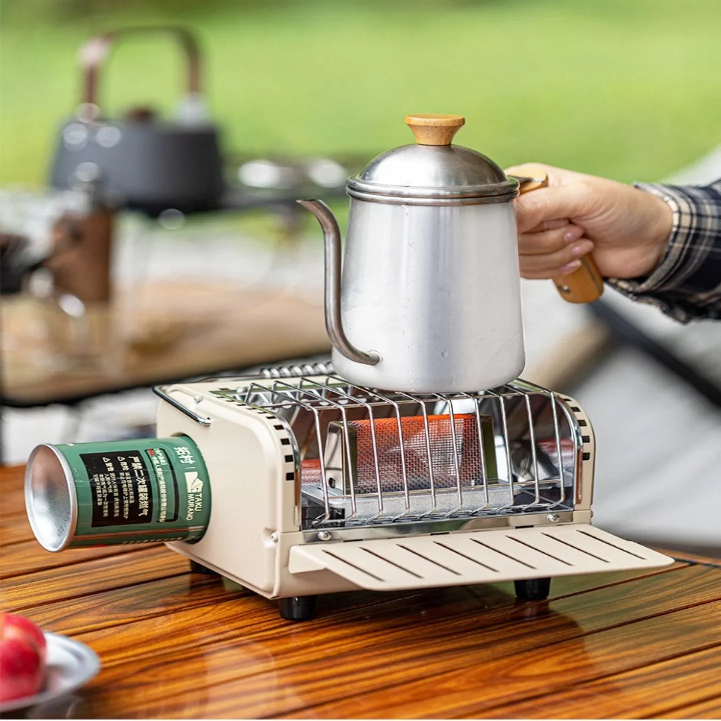 Portable 1200W Outdoor Gas Heater Stove – Smokeless Camping & Picnic Heater