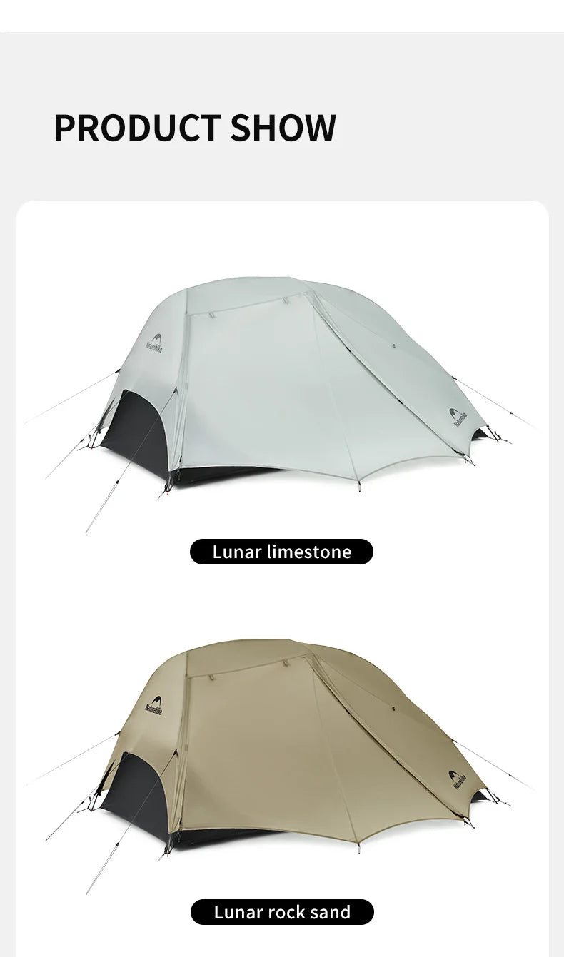 Naturehike Ultralight 2-Person Camping Tent (2025) – Waterproof 4-Season Backpacking Shelter with Aluminum Poles Trekker Essentials