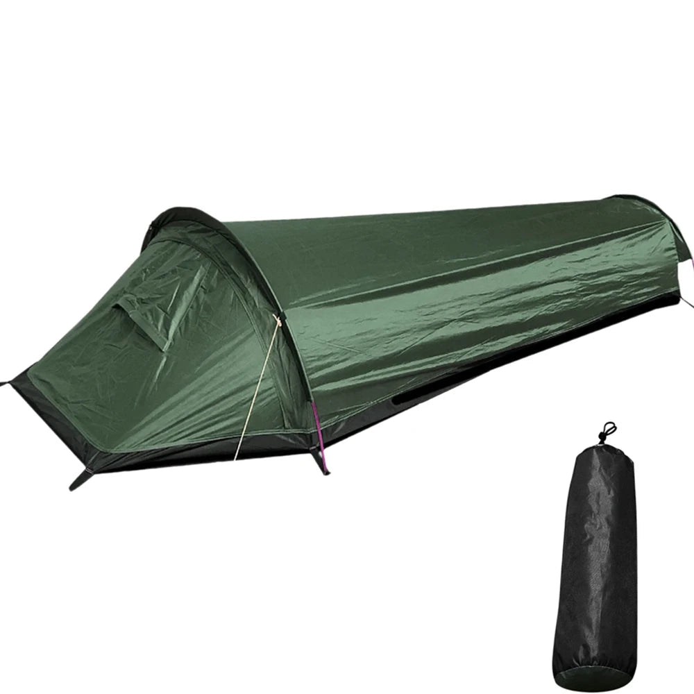 Backpacking Tent Outdoor Hiking Camping Sleeping Bag Tent Waterproof Lightweight Single Person Tent Trekker Essentials