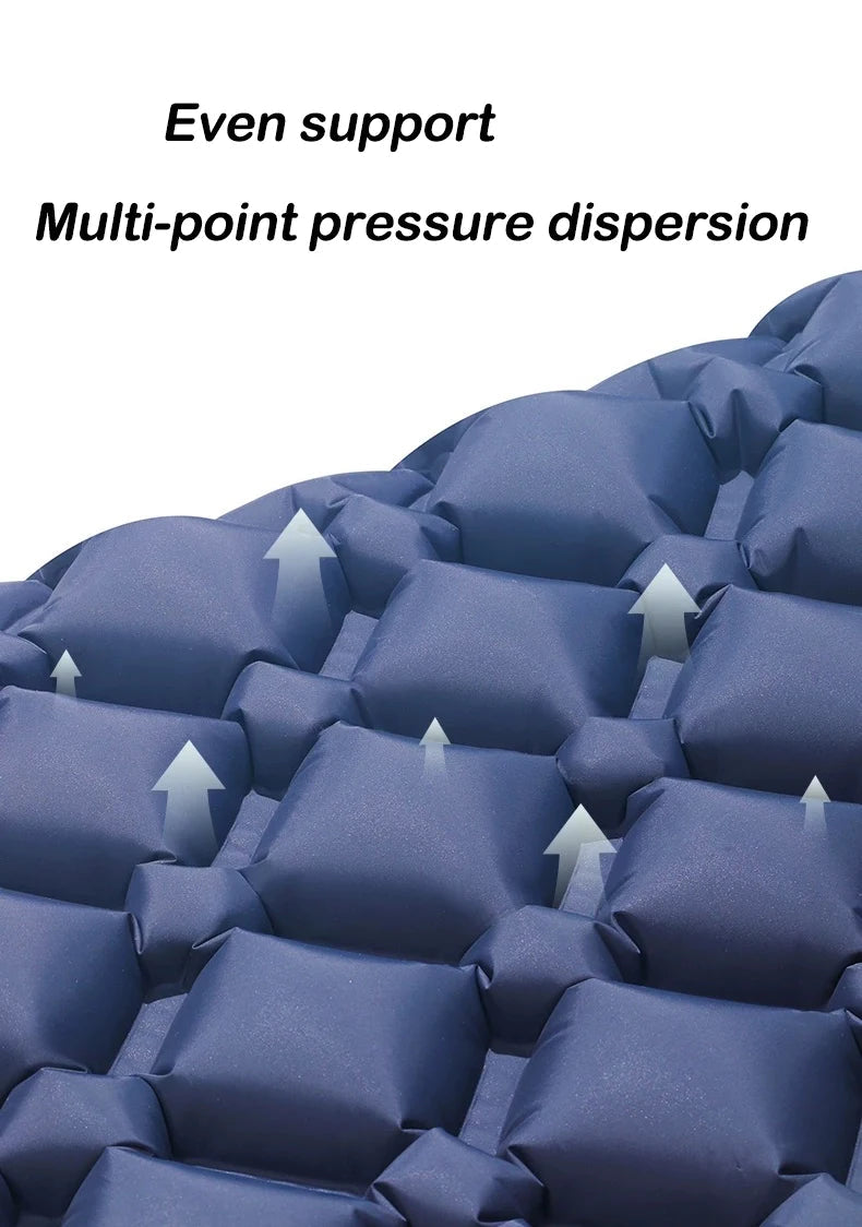 Double Inflatable Camping Mattress – Extra Wide Ultralight Sleeping Pad with Built-in Pump for Camping & Travel Trekker Essentials