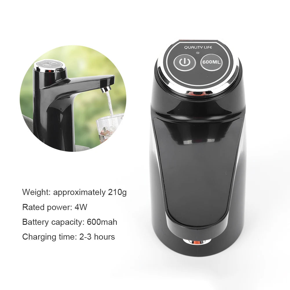 USB Rechargeable Electric Water Pump – Portable One-Touch Water Dispenser for Camping & Home Use Trekker Essentials