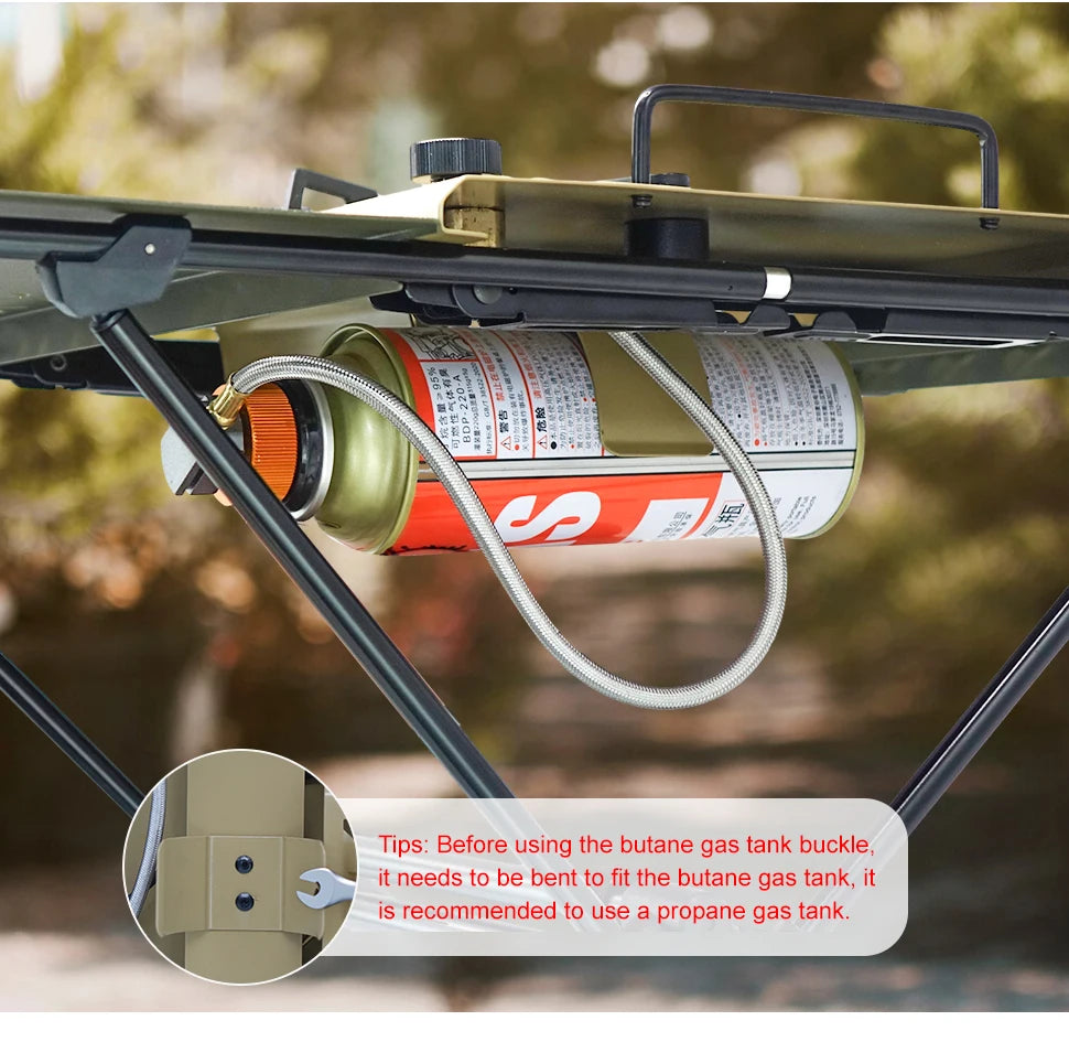 WESTTUNE IGT Gas Stove Burner Strong Fire Heater Furnace Portable Outdoor 4000W High Power Stainless Steel Camping Table Stove Trekker Essentials