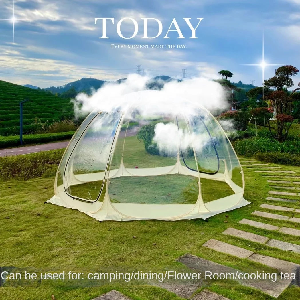 Transparent Bubble Tent – Starry Sky Camping Dome for Glamping, Patio & Outdoor Events (5–8 Persons) Trekker Essentials
