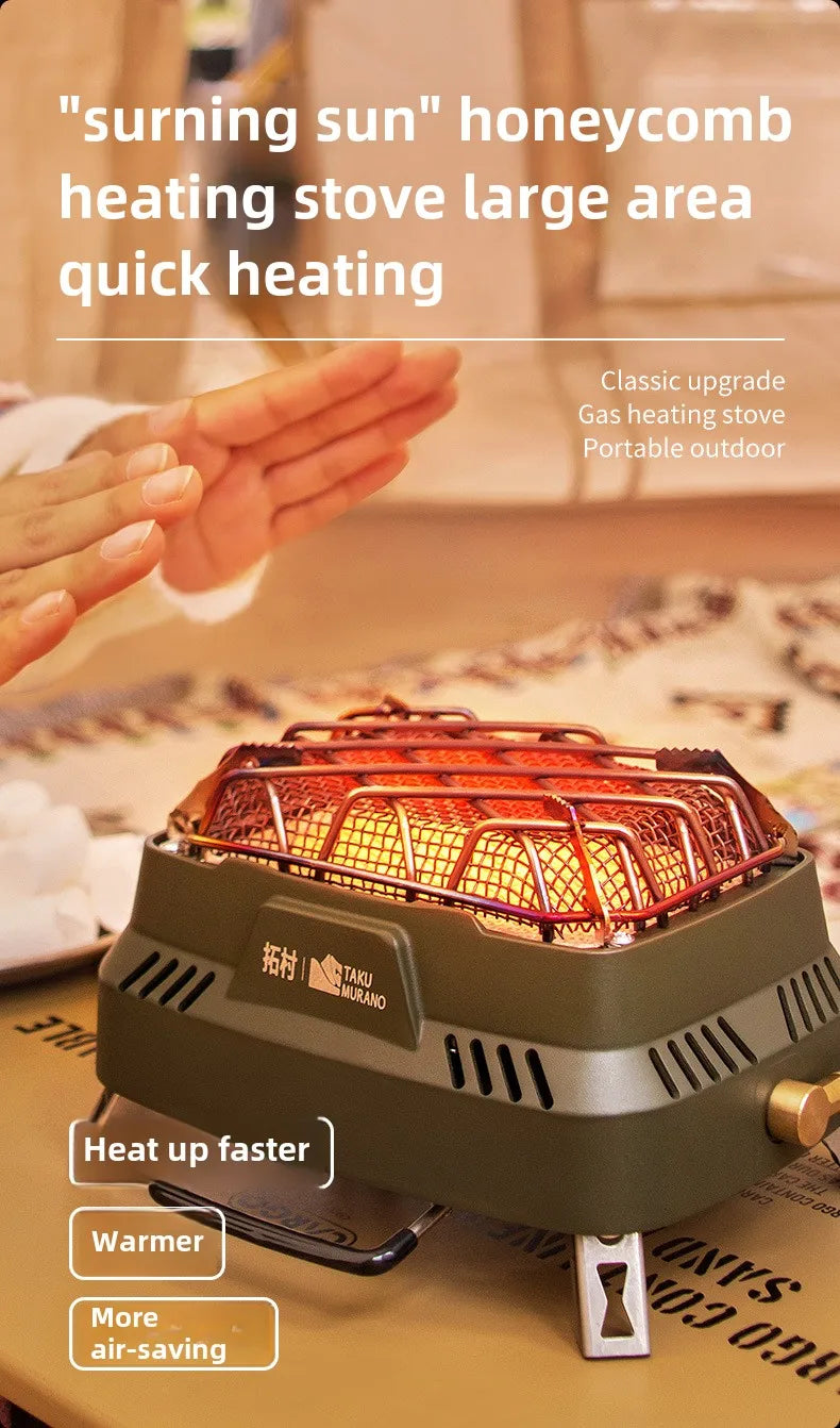 Portable Infrared Propane Heater | 3500W Split Gas Stove for Camping & Outdoor Windproof Heating