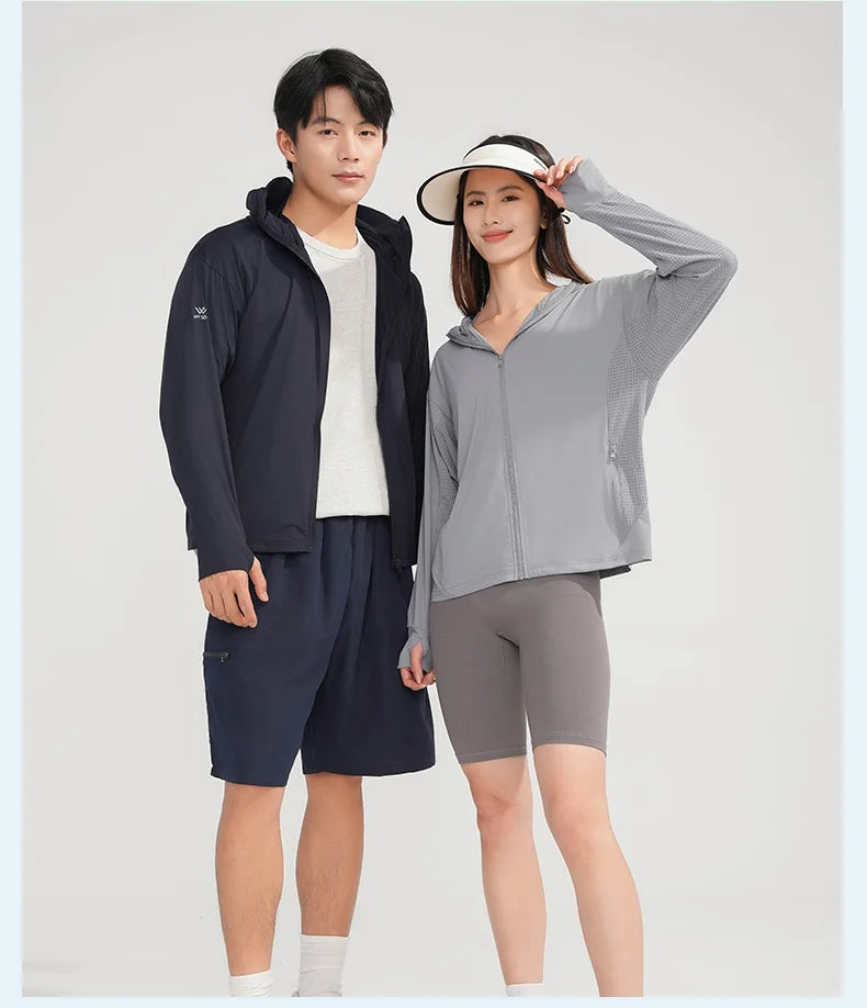 LNGXO Unisex Quick Dry Anti-UV Windbreaker Jacket Summer Sun Protection Outdoor Coat for Men Women Hiking Camping Climbing Trekker Essentials