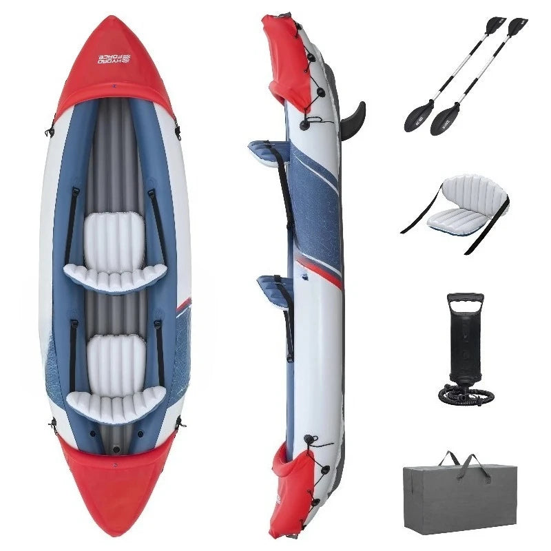 Inflatable 2-Person Fishing Kayak – Lite-Rapid Design for Easy Transport