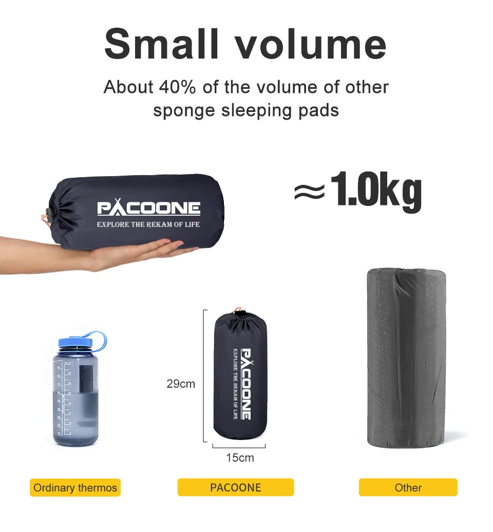 Outdoor Thicken Camping Mattress Ultralight Self-inflating Air Mattress Built-in Inflator Pump For Travel Hiking Fishing Trekker Essentials