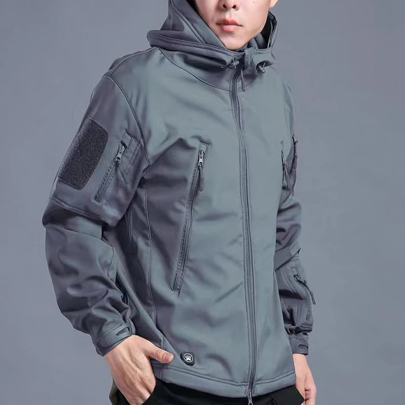 Men's Winter Autumn Softshell Fleece Jackets Waterproof Outdoor Fishing Hiking Hunting Thermal Camping Cargo Coats Warm M-5XL Trekker Essentials