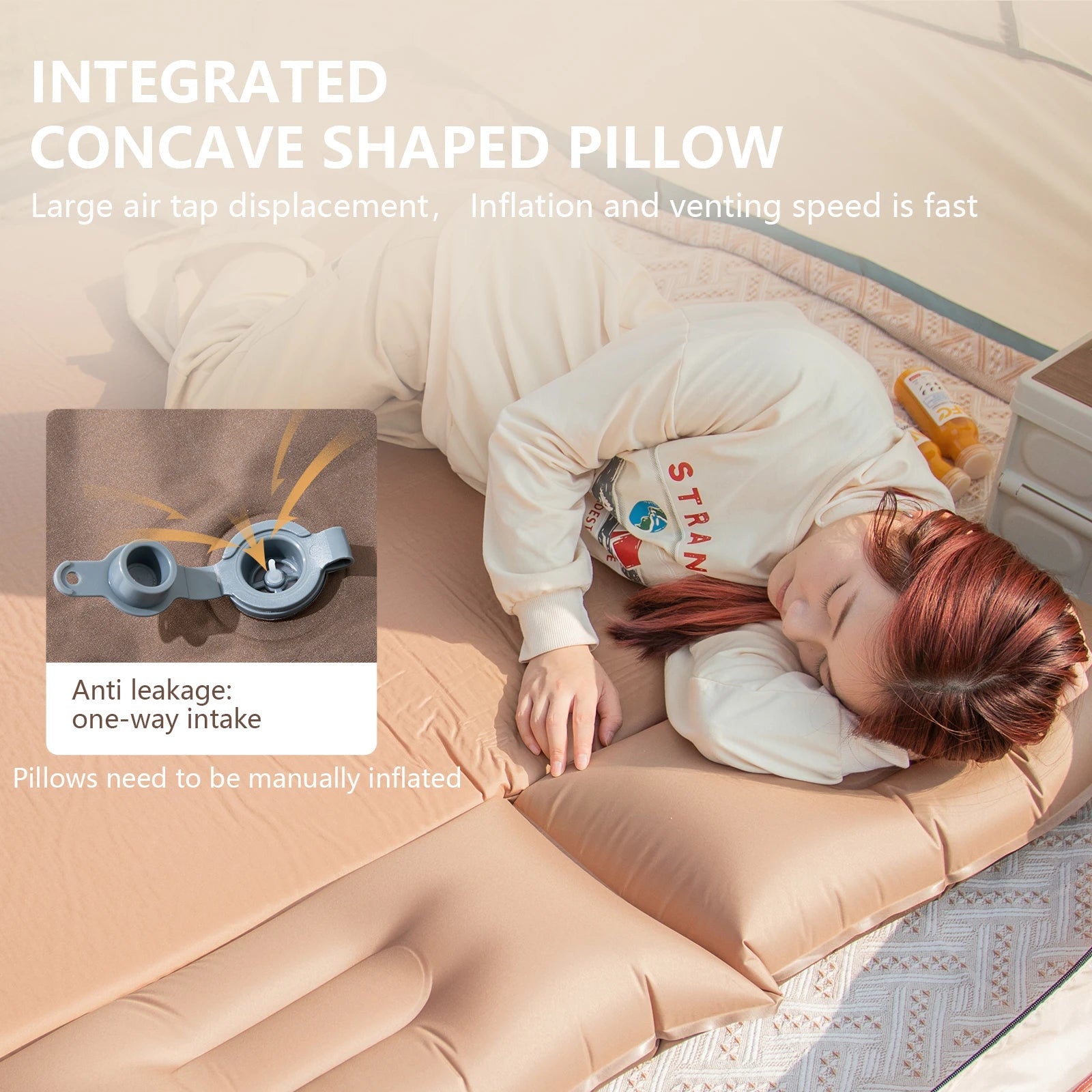 Self-Inflating Camping Mattress – Ultralight Splicable Sleeping Pad for Hiking, Travel & Outdoor Use Trekker Essentials