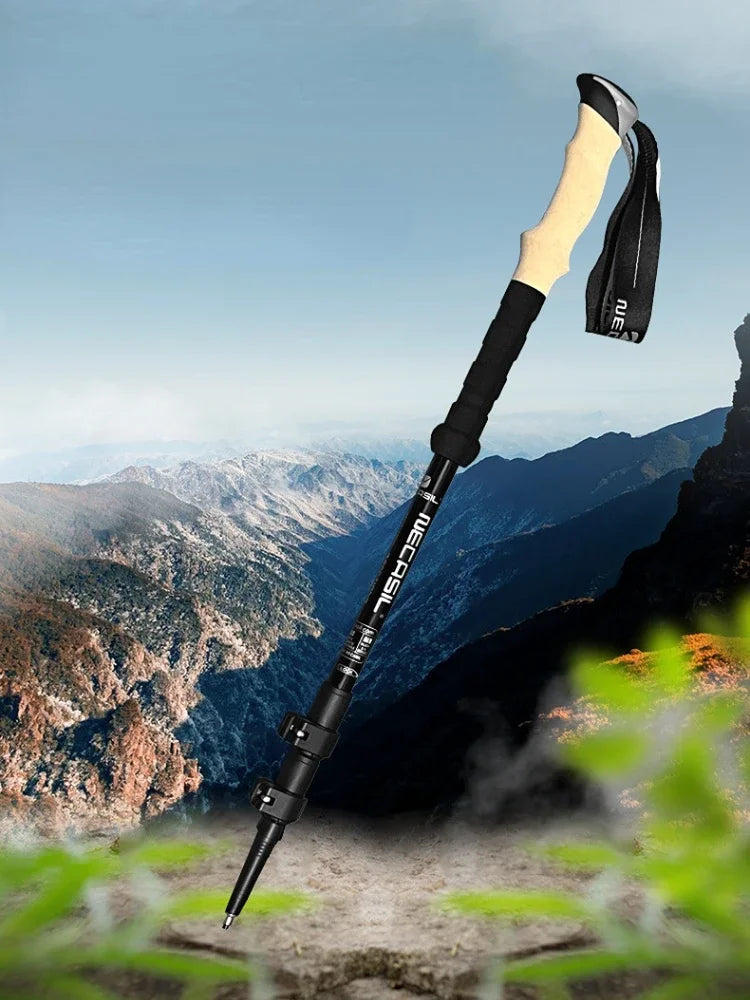 2PCS Ultralight Trekking Poles – Adjustable Aluminum Hiking Walking Sticks with Quick Lock System Trekker Essentials