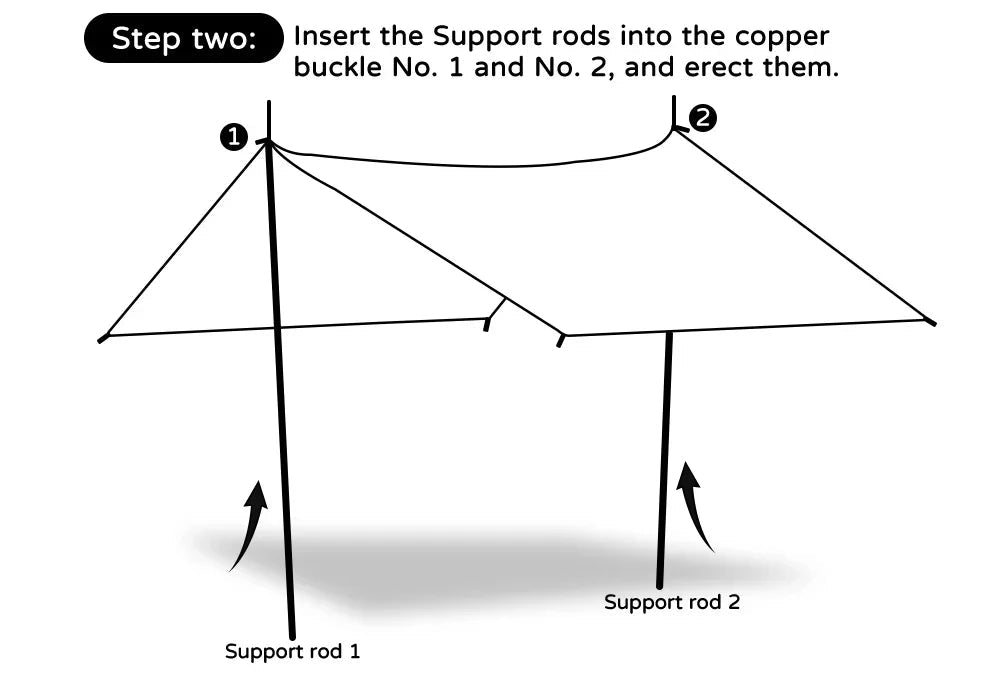 19 Hang Point Tarp Waterpoof Survival Bushcraft Sun Shelter Beach Shade Tent Outdoor Canopy Backpacking Tourist Awning 4x4 3x3m Trekker Essentials