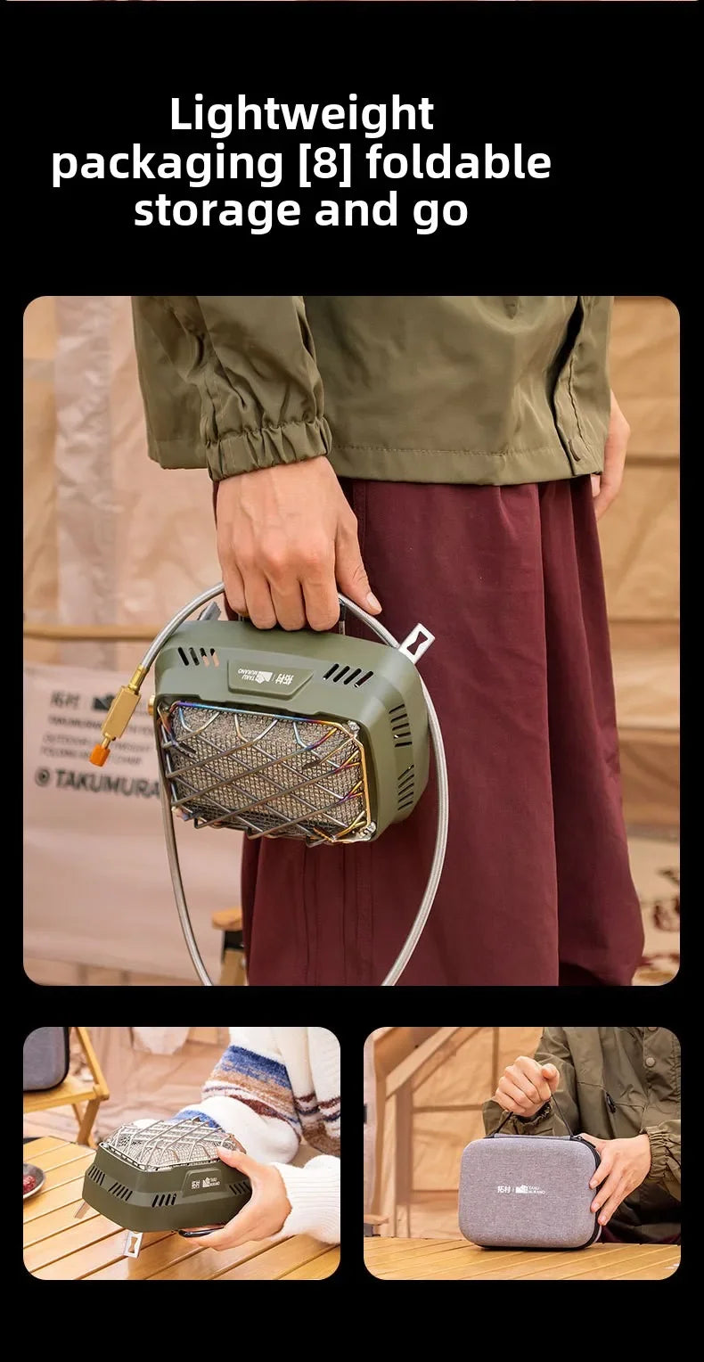 Portable Infrared Propane Heater | 3500W Split Gas Stove for Camping & Outdoor Windproof Heating