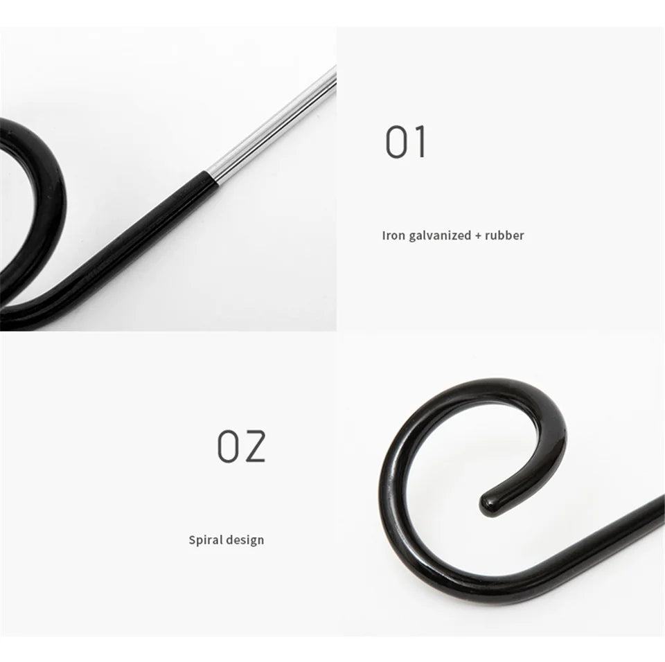 Stainless Steel Camping Light Pole Hook - Adjustable Tent Lamp Holder for Outdoor Fishing & Hunting (Model C70)