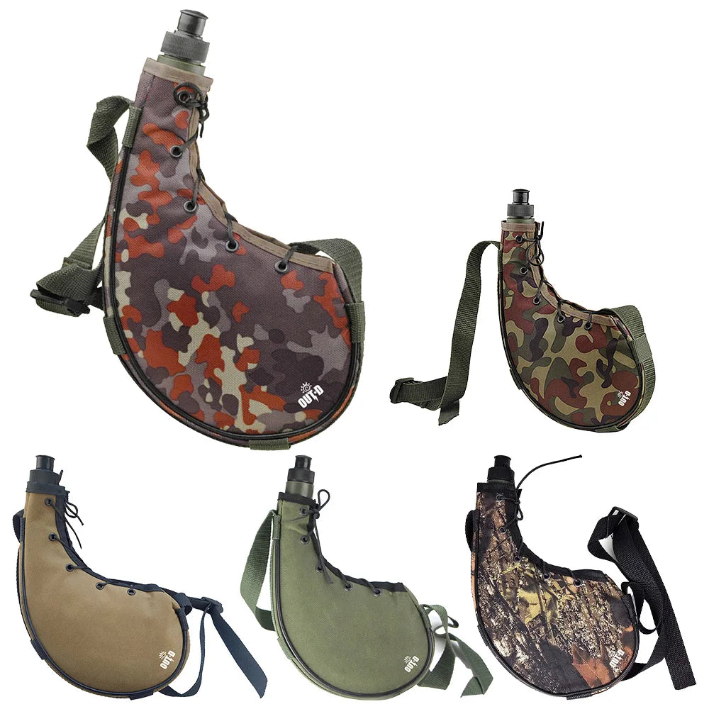 800ml Outdoor Hydration Bottle | Portable Sports Water Kettle with Shoulder Strap for Hiking & Backpacking