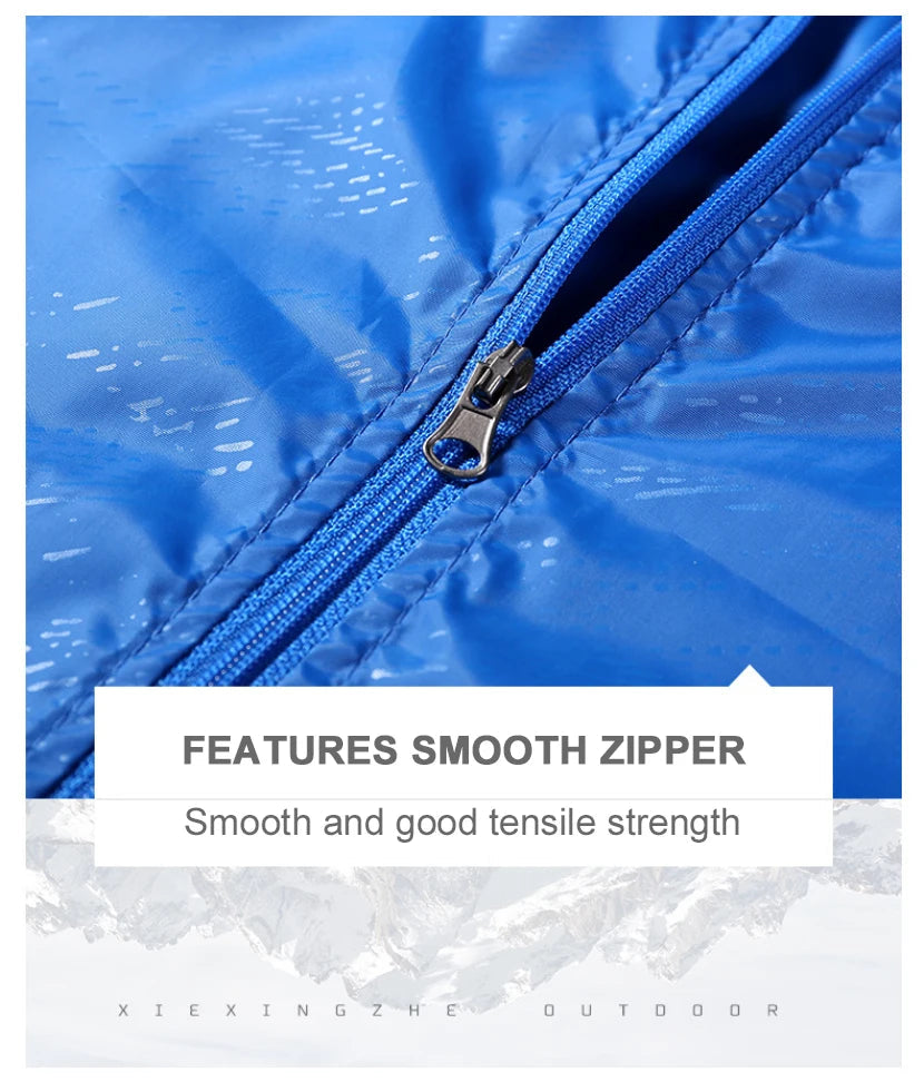 Camping Jacket Unisex Waterproof Windbreaker with UV Protection – Quick Dry Outdoor Jacket for Hiking, Fishing & Cycling Trekker Essentials