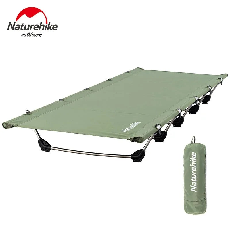 Catre plegable ultraligero Naturehike: soporta 150 kg, compacto y portátil