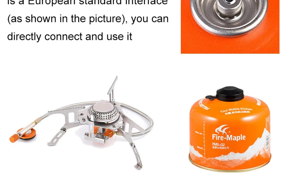 Portable 3500W Camping Gas Stove – Folding Outdoor Backpacking Burner with Ignition for Cooking, Hiking & Picnic