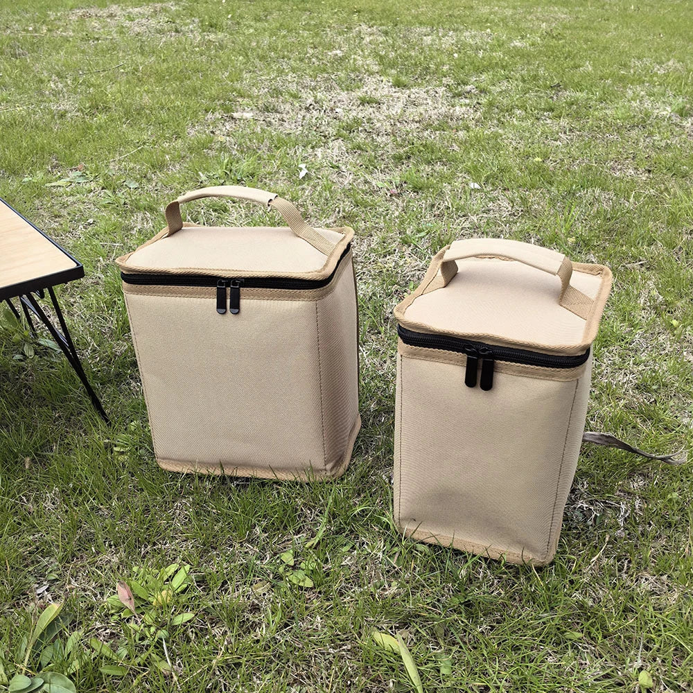 Bolsa de almacenamiento para bombonas de gas de camping: funda protectora portátil para cocinar al aire libre y bombonas de combustible