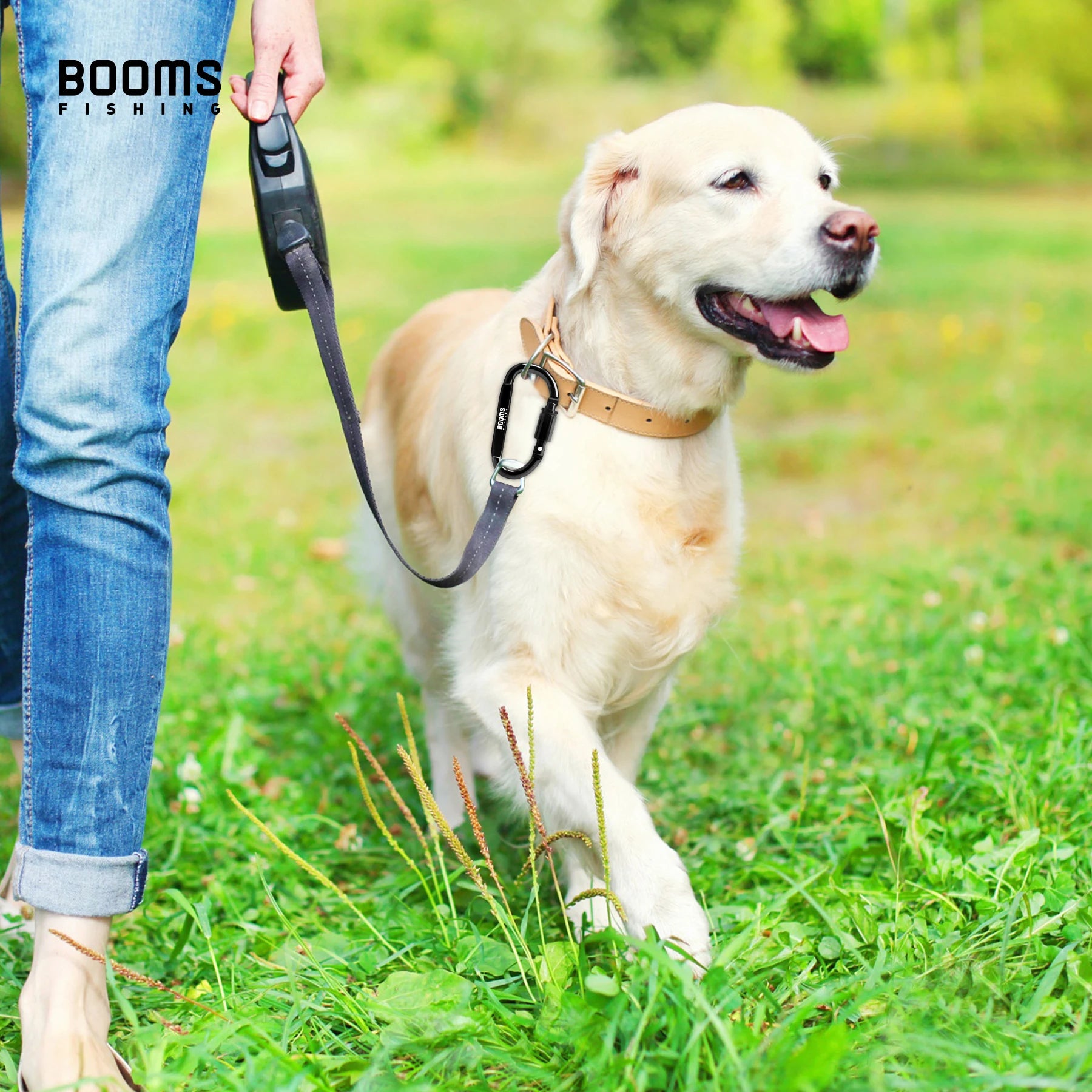 Mosquetón con anilla en D de supervivencia para pesca Booms: equipo seguro y versátil para actividades al aire libre