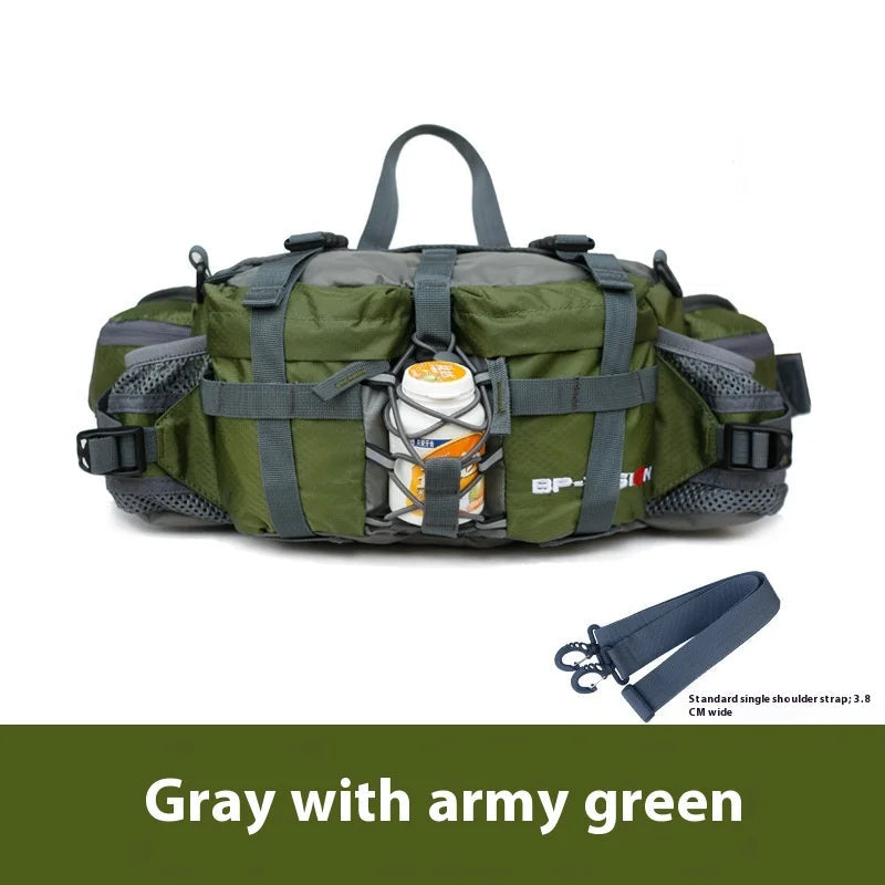 Hiking Waist Bag Outdoor Cycling Waterproof Backpack Reflective Strip Sports Fanny Pack Camping Nylon Hunting Accessor Trekker Essentials