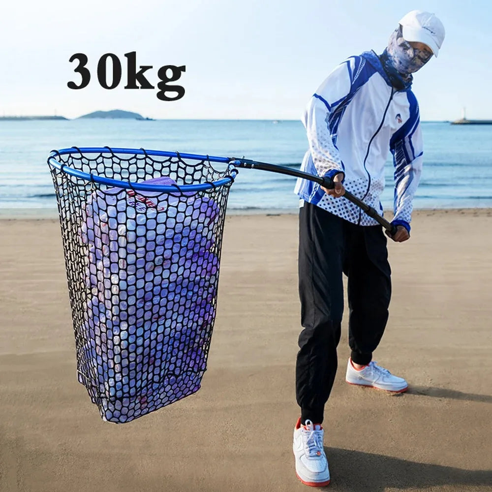 Portable Folding Hand Net for Fishing - Lightweight Dip Net for Lure and Big Fish
