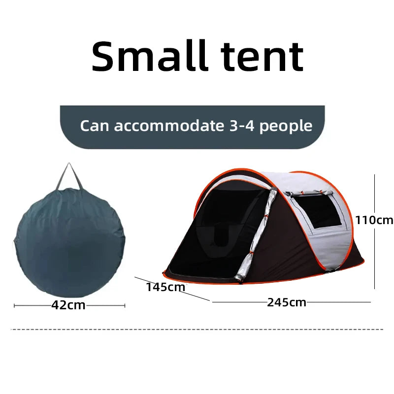 5-8 people quick opening hand throw tent waterproof camping boat tent outdoor tent fully automatic pop-up Trekker Essentials