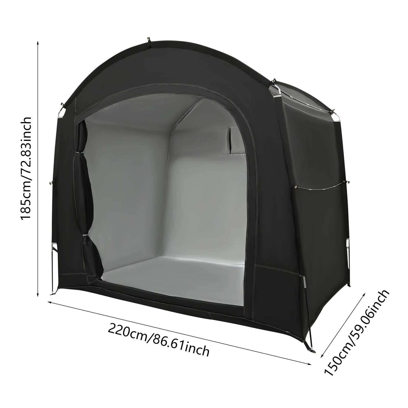 Portable Outdoor Bike Tent Travel Bike Storage Tent with Carry Bag Fits 3-4 Bikes for Bicycle Storage, Camping & Outdoor Equipment Trekker Essentials